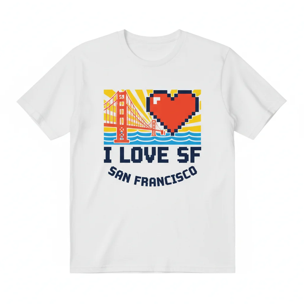I Love SF San Francisco T-Shirt - Essential Unisex Tee