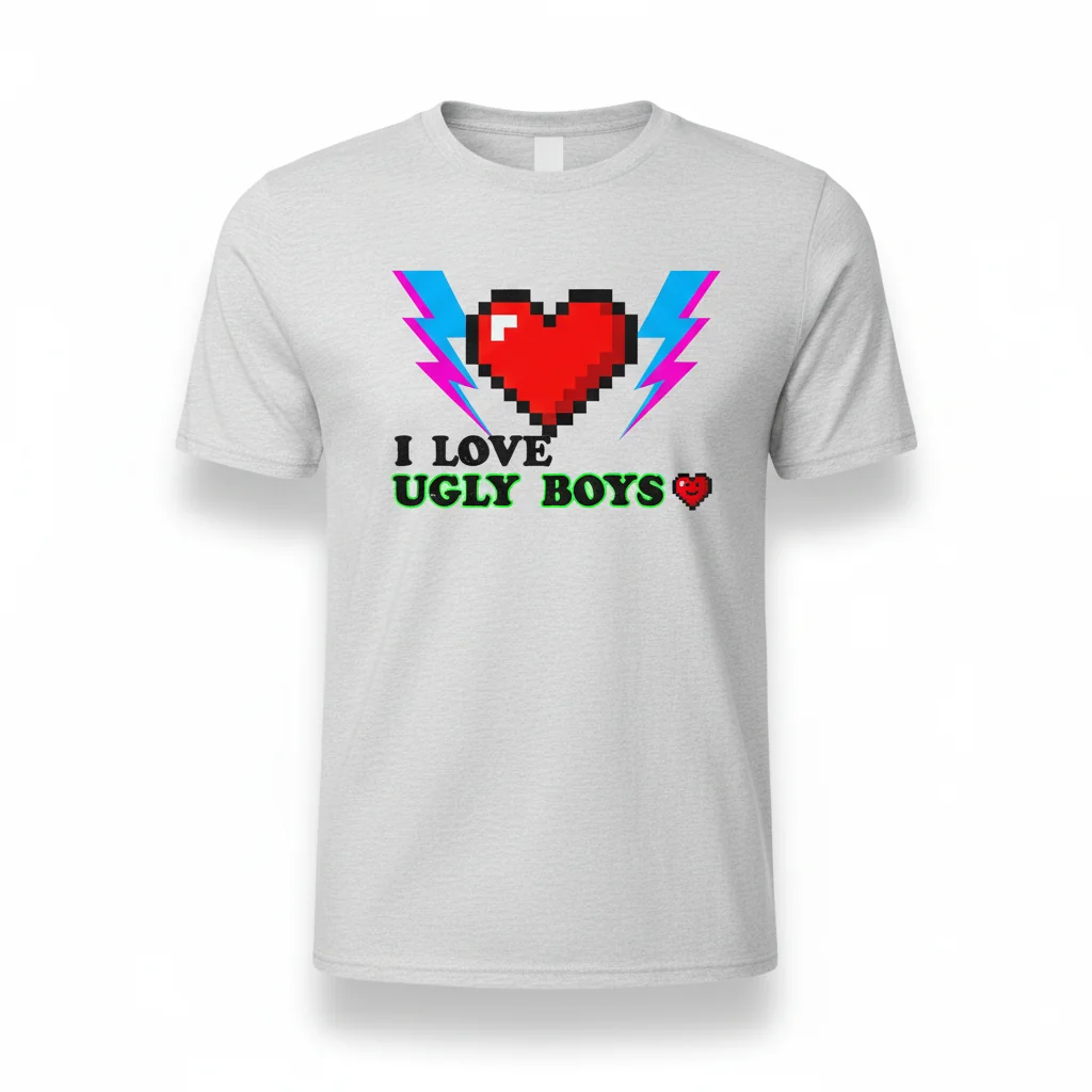Camiseta Esencial 'I Love Ugly Boys <3' para Hombre y Mujer - 100% Algodón Peinado Anillado