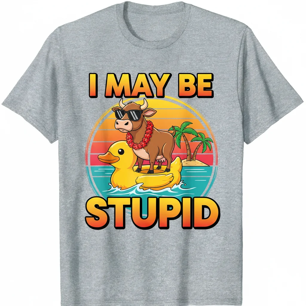 Stupid Cow Meme Shirt | Streetwear Graphic Tee