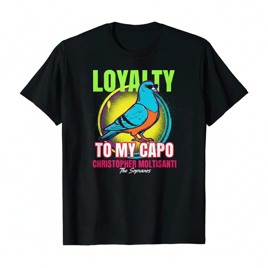 T-Shirt Essenziale "I Must Be Loyle to My Capo Christopher Moltisanti Soprano" - Durata e Stile Garantiti