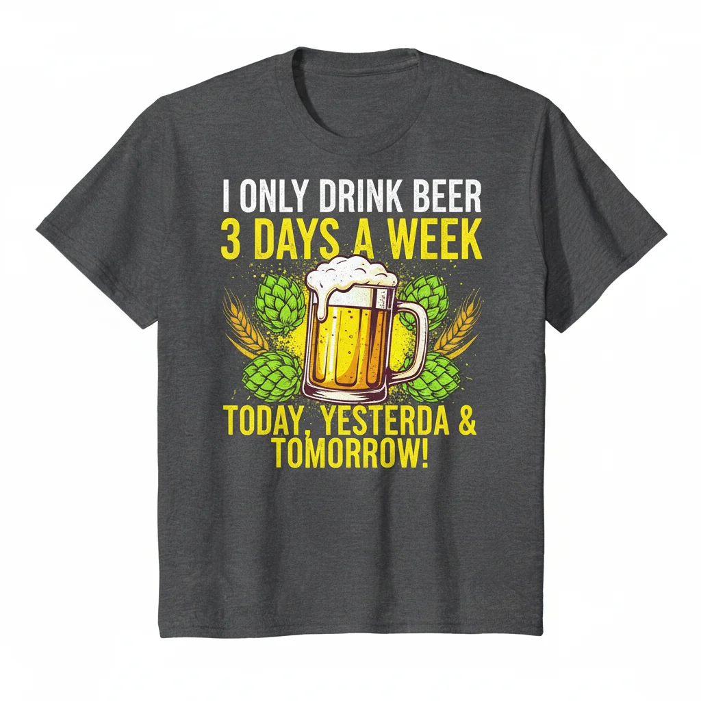 Weekend Brew Tee | 'I Only Drink Beer' Essential Streetwear