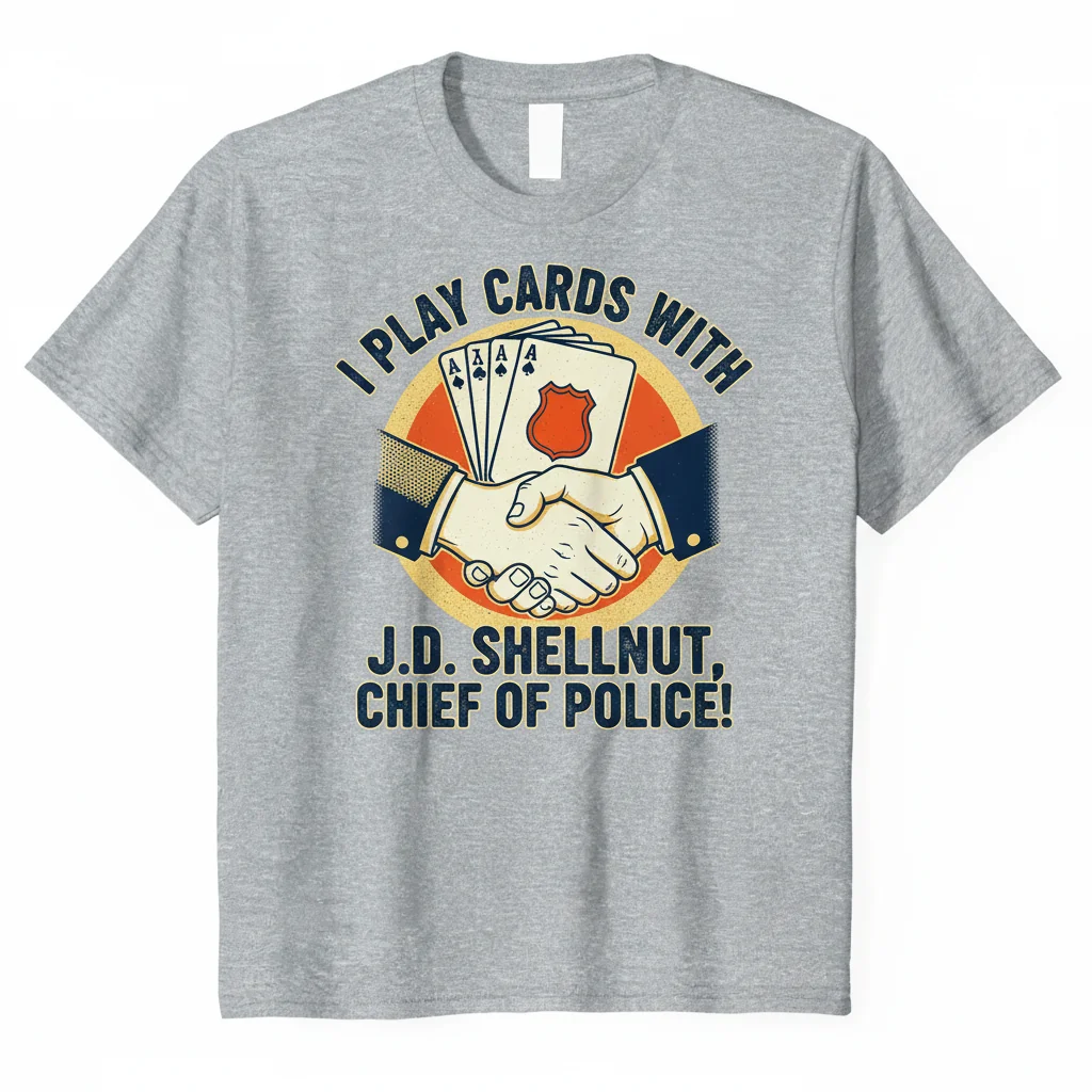 JD Shellnut // Chief of Police Card Game Tee
