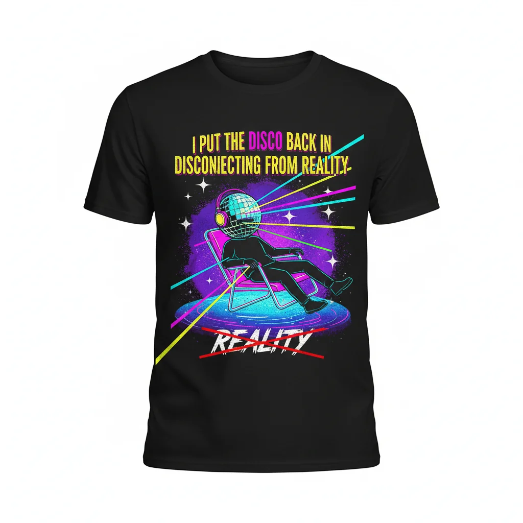 Disco Reality Escape: Your Go-To Comfort Tee