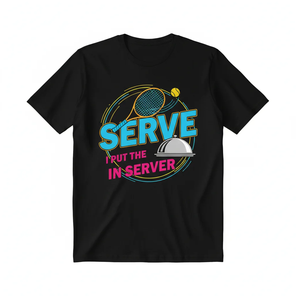 “I Put the Serve in Server” – Your Daily Dose of Digital Wit T-Shirt