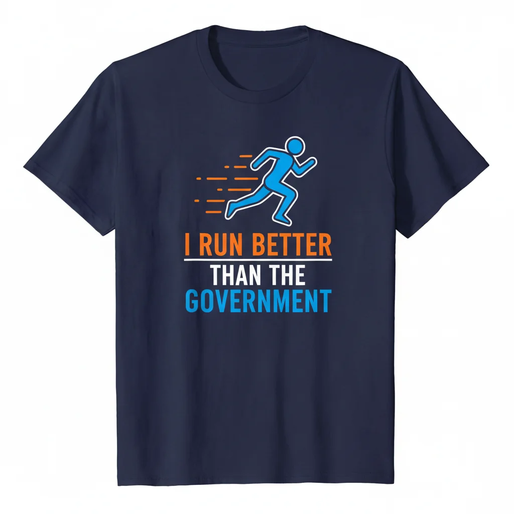 T-Shirt Esencial "Corro Mejor Que el Gobierno" – Confort Duradero y Estilo Vibrante