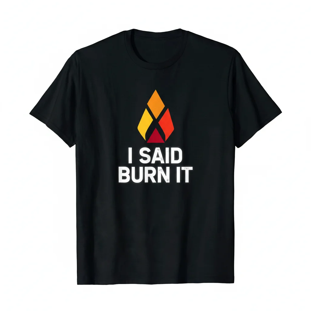 I Said Burn It Essential T-Shirt - Humorous Sarcastic Quote Tee