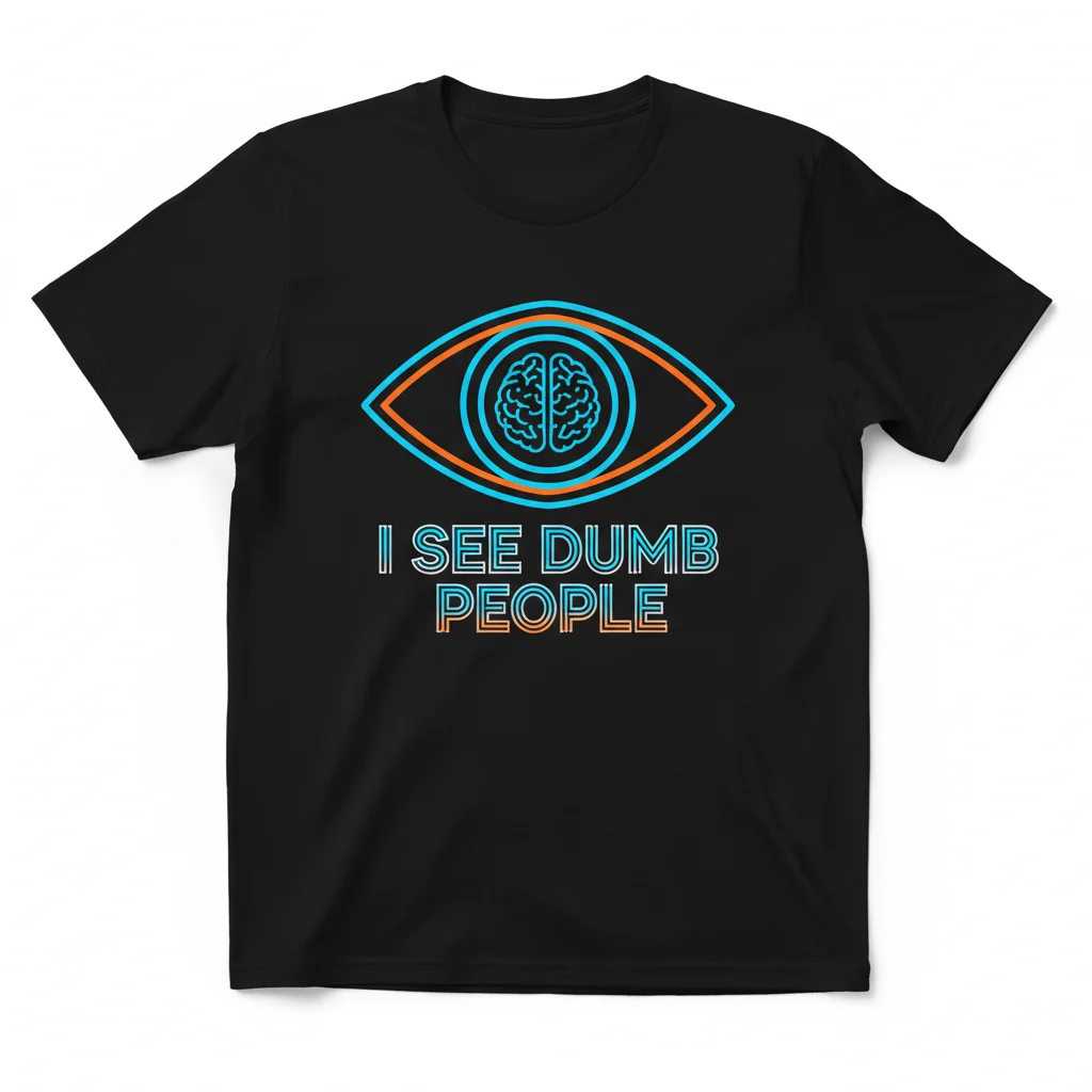 I See Dumb People Premium Essential T-Shirt – Unmatched Durability & Comfort