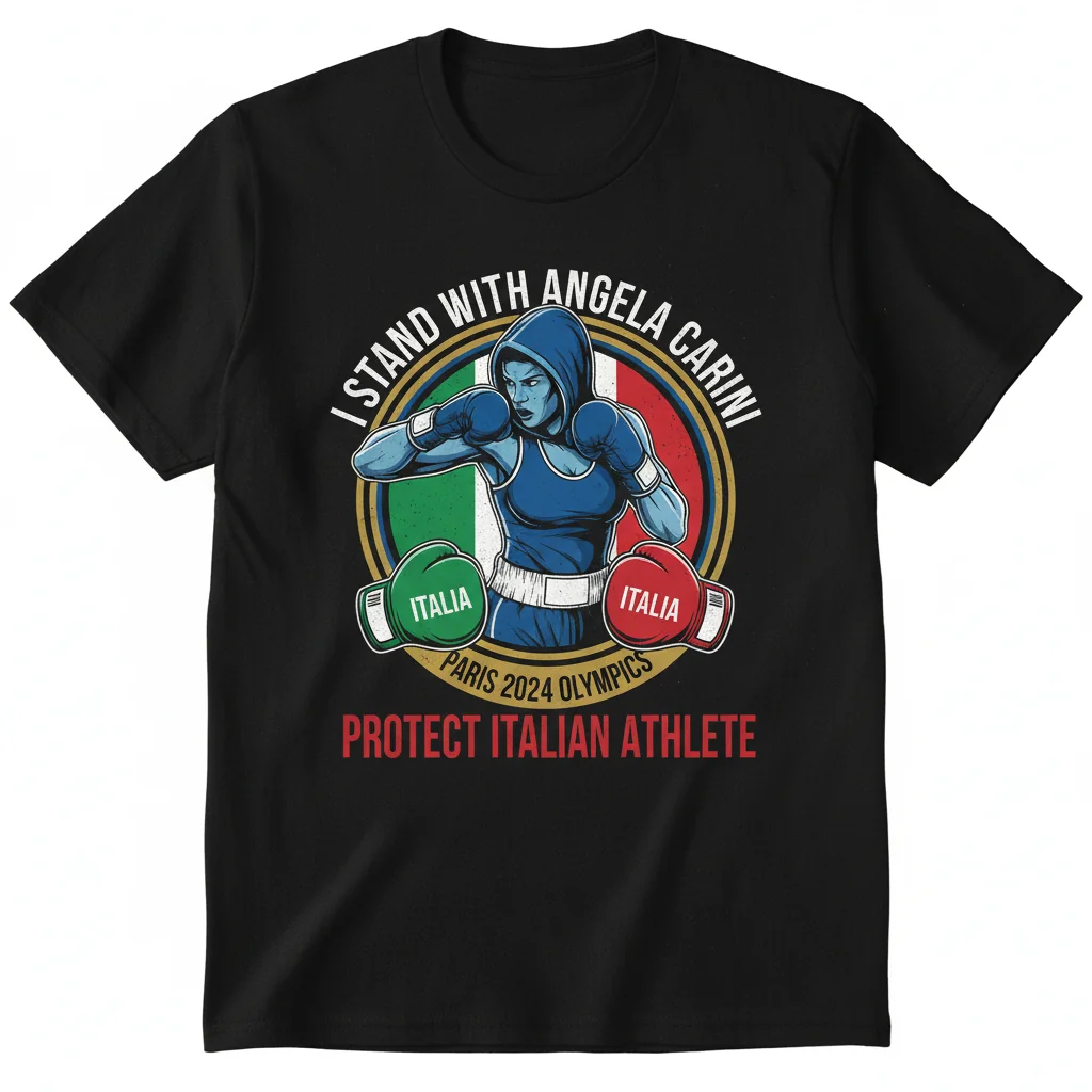 Support Angela Carini Italian Boxer Paris 2024 Olympics T-Shirt