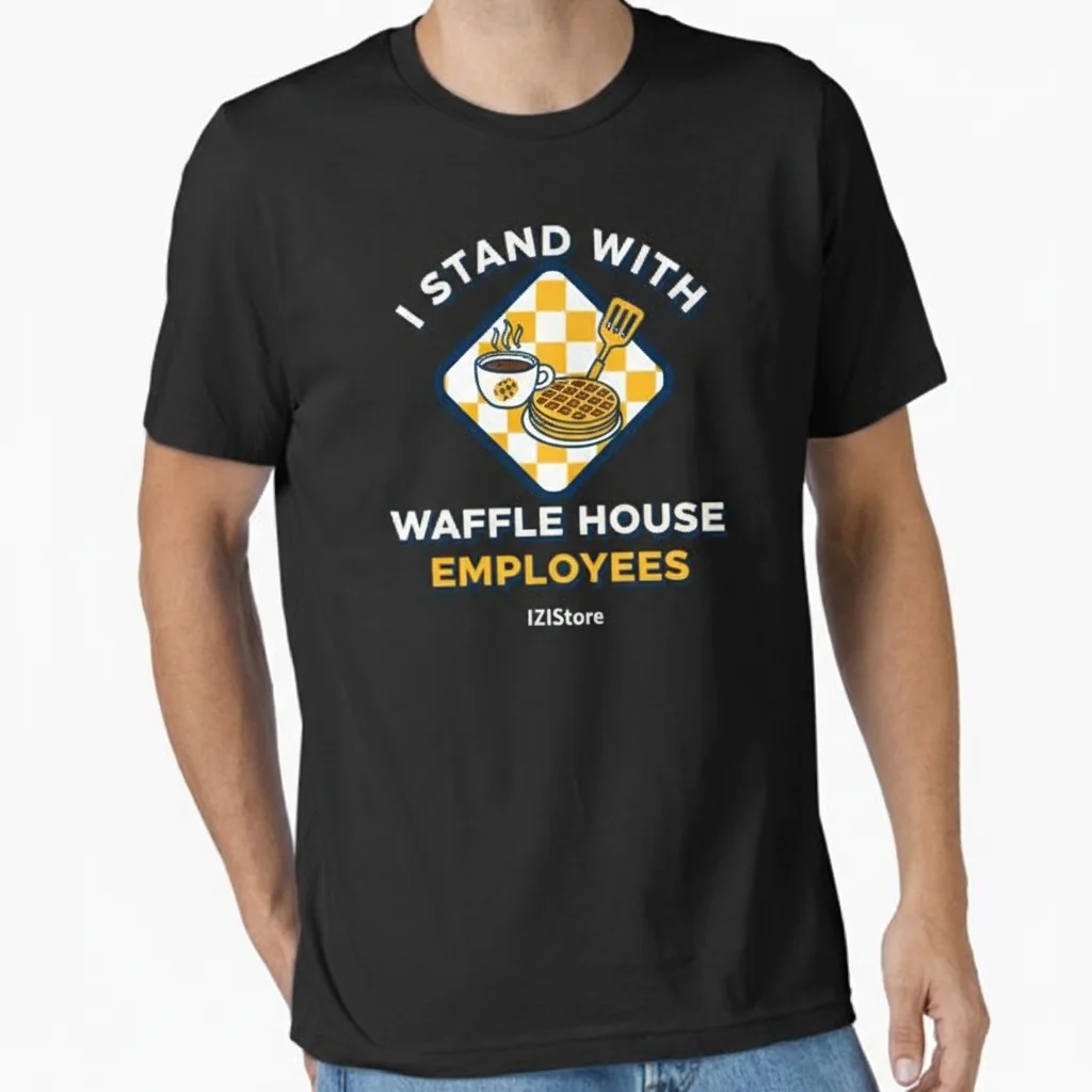 Durable & Comfortable: I Stand With Waffle House Employees Essential T-Shirt – Fade-Resistant Support