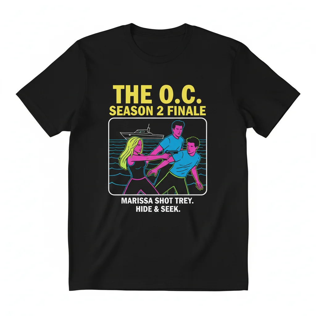The O.C. Marissa Shot Trey Season 2 Finale T-Shirt - Premium Cotton