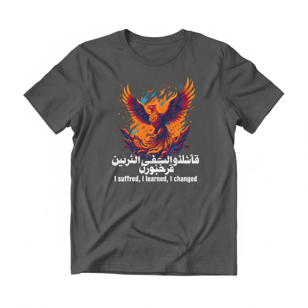 Suffered, Learned, Changed | Arabic Script Street Tee