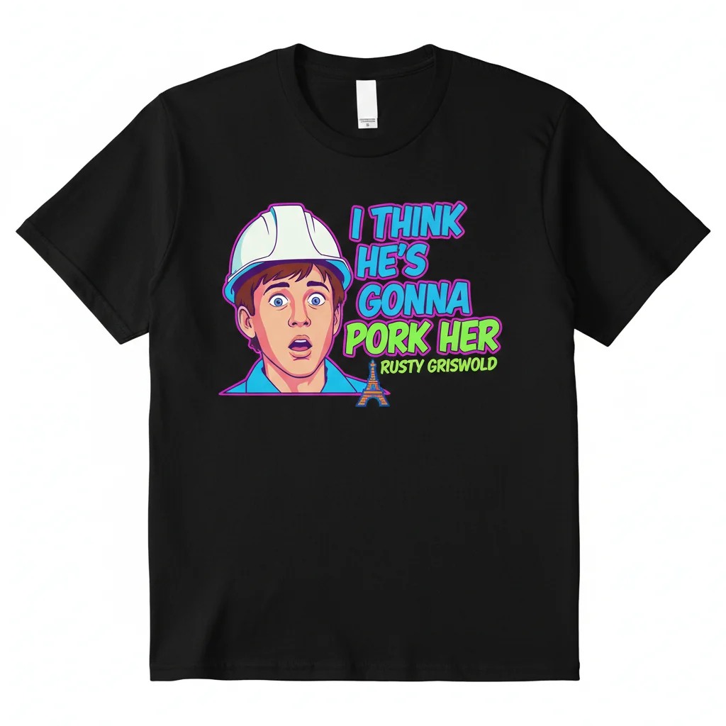 Rusty Griswold "Pork Her" European Vacation Quote Essential T-Shirt - Premium Cotton