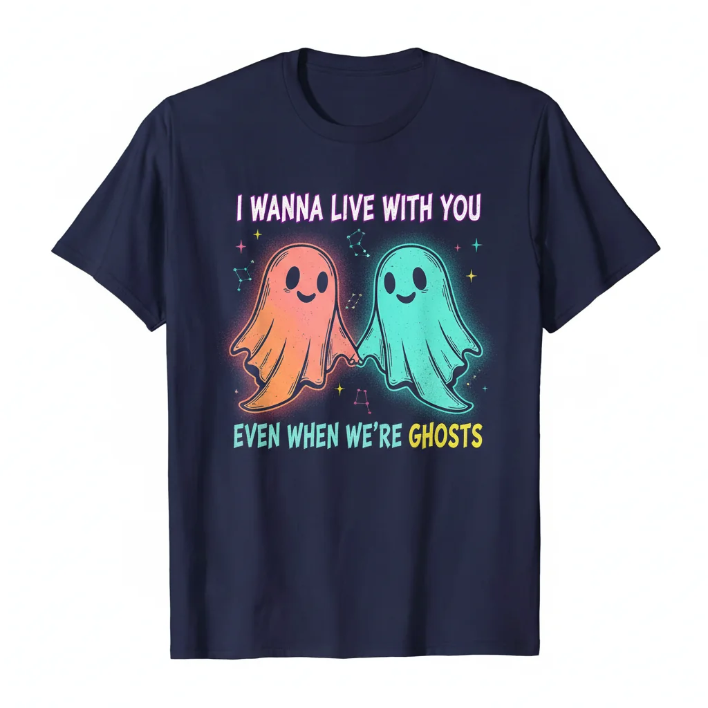 "I Wanna Live With You" - A Ghostly Love Story Essential Tee