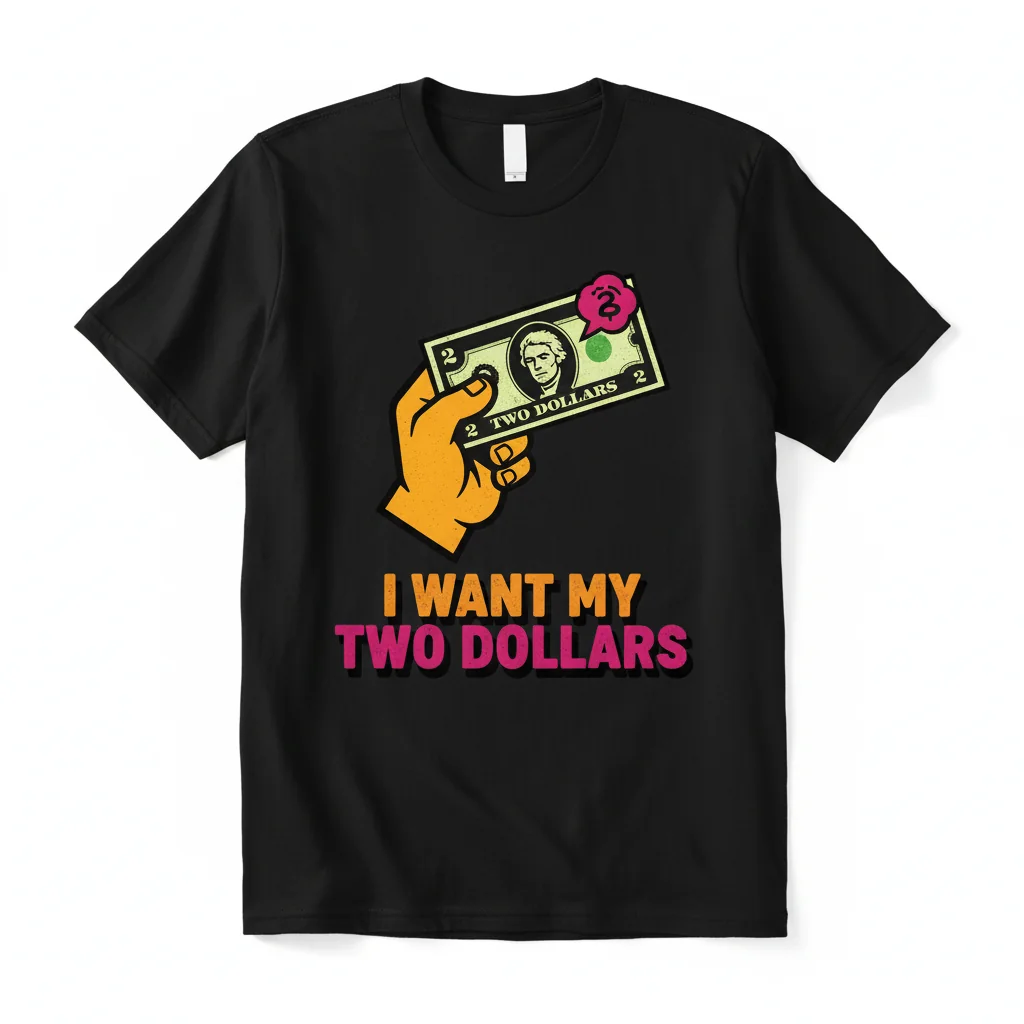The 'Two Dollars' Vibe: A Nod to Cult Classic Nostalgia Tee