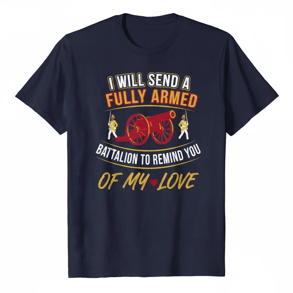 Hamilton "Fully Armed Battalion" Quote T-Shirt - Premium Comfort & Lasting Print
