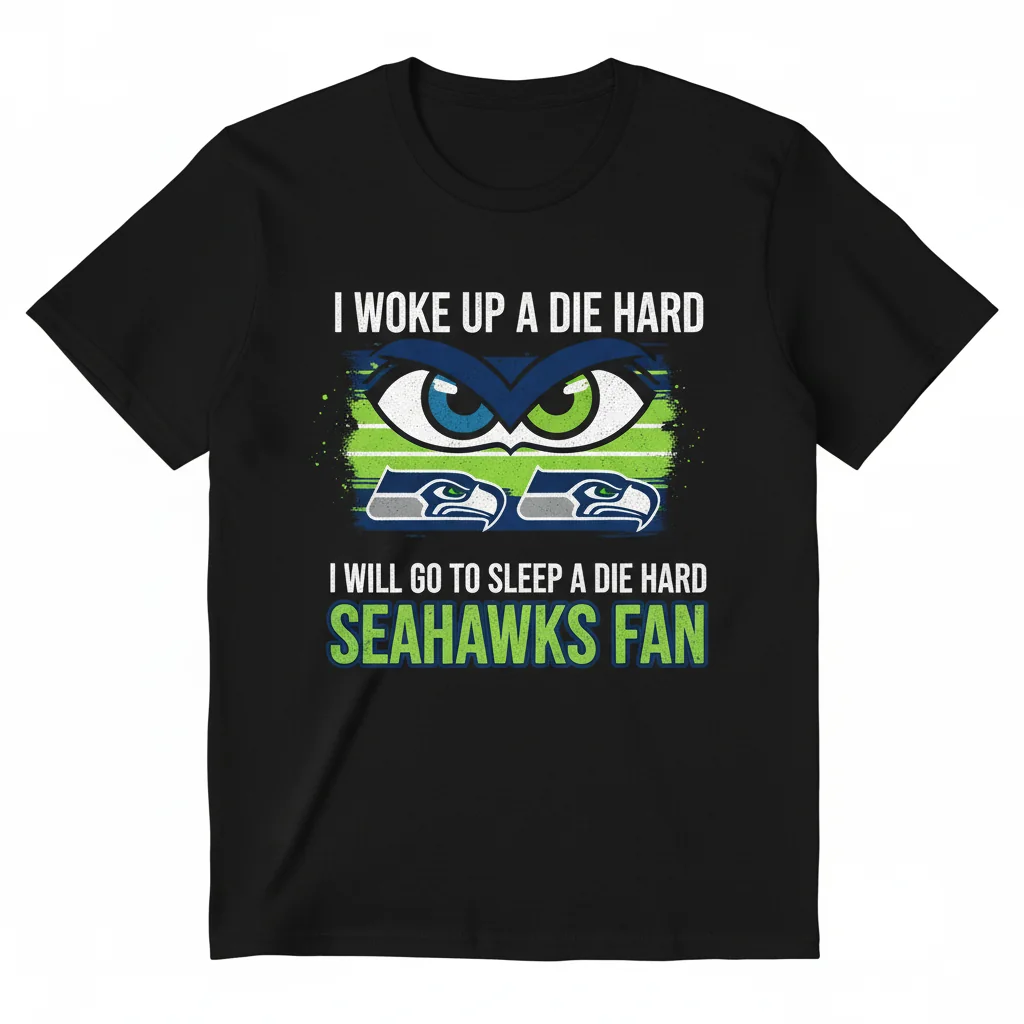 Die-Hard Seattle Seahawks Fan T-Shirt - Premium Cotton & Durable Print