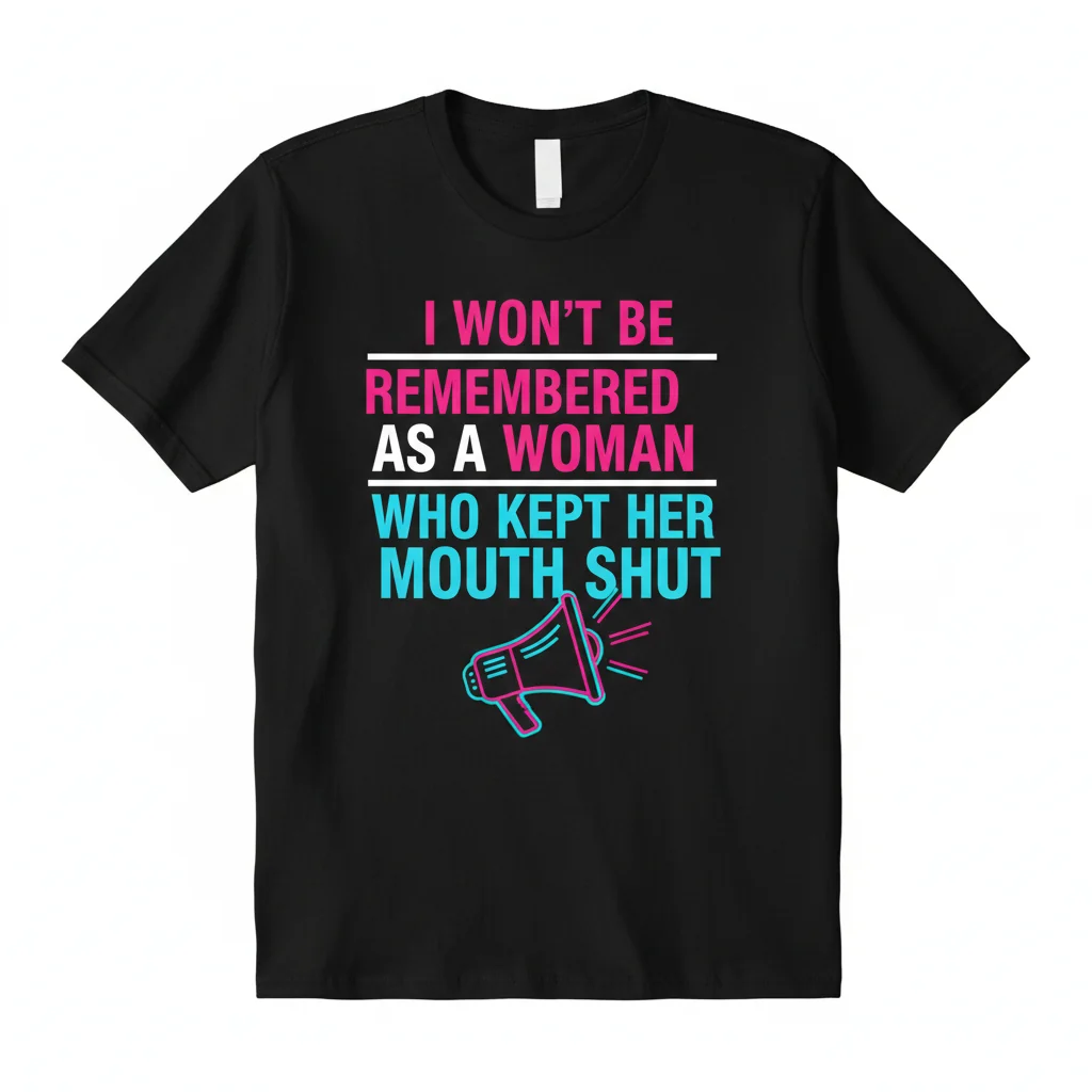 Speak Your Truth: 'I WON'T BE REMEMBERED AS A WOMAN WHO KEPT HER MOUTH SHUT' Essential T-Shirt