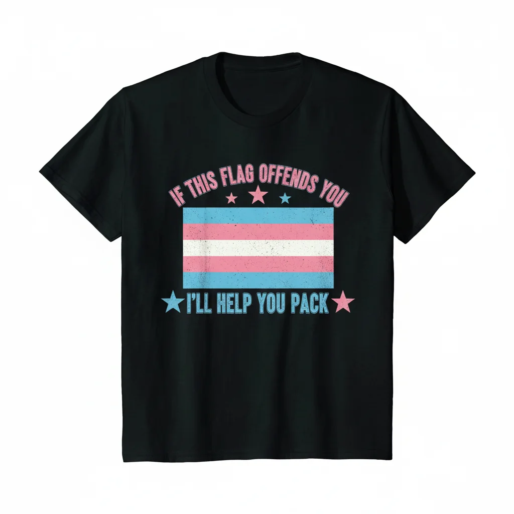 Pack Your Bags: "If This Flag Offends You" Statement Tee