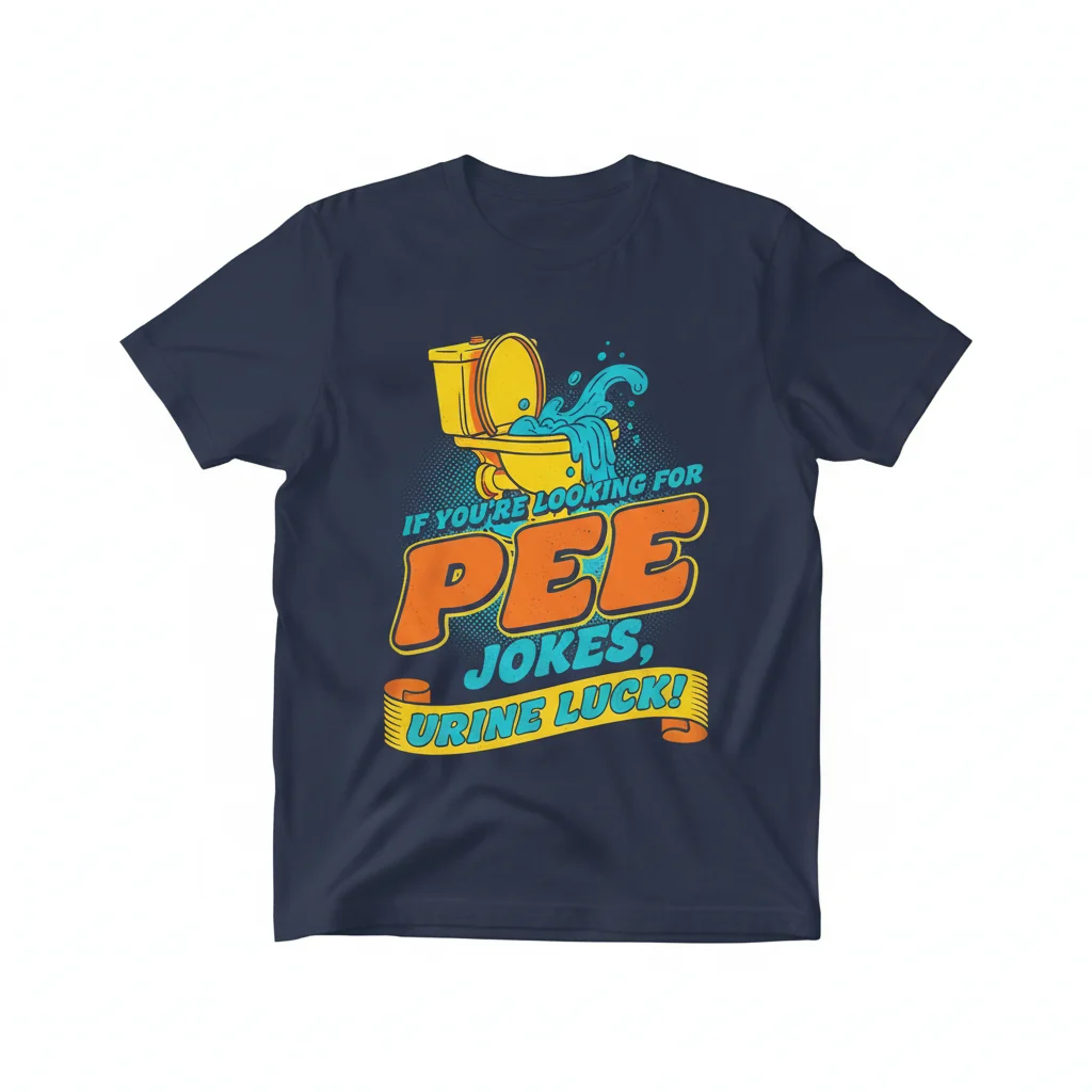"If You're Looking For Pee Jokes, Urine Luck" Essential T-Shirt - Durable, Perfect Fit & Fade-Resistant