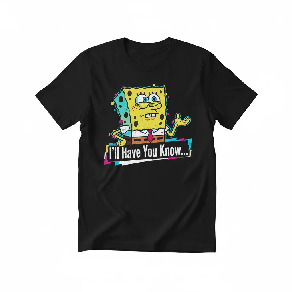 Spongebob Squarepants "I’ll Have You Know" Meme Essential T-Shirt – Premium Ring-Spun Cotton Tee