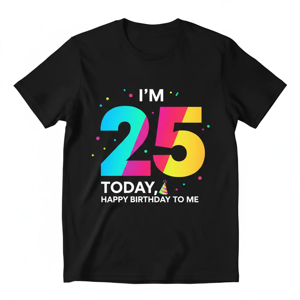 Mi 25 Cumpleaños: La Camiseta Esencial para Celebrar Tu Día con Estilo y Comodidad