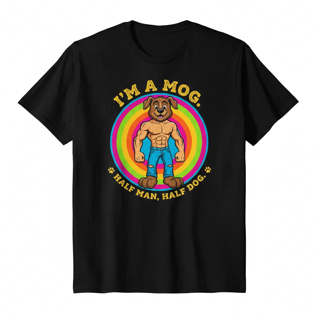Embrace Your Inner Mog: Half Man, Half Dog Essential Tee