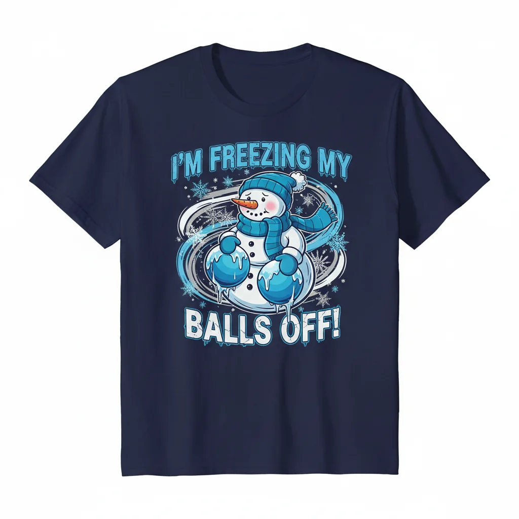 Essentials 'I'm Freezing My Balls Off' Funny T-Shirt