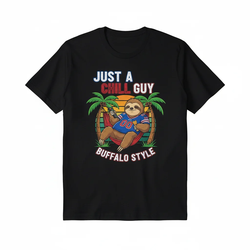 Chill Guy Bills Tee: Iconic Meme. Premium Comfort.