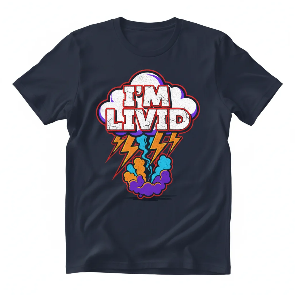 Durable & Fade-Resistant "I'm Livid" Essential T-Shirt – Perfect Unisex Fit