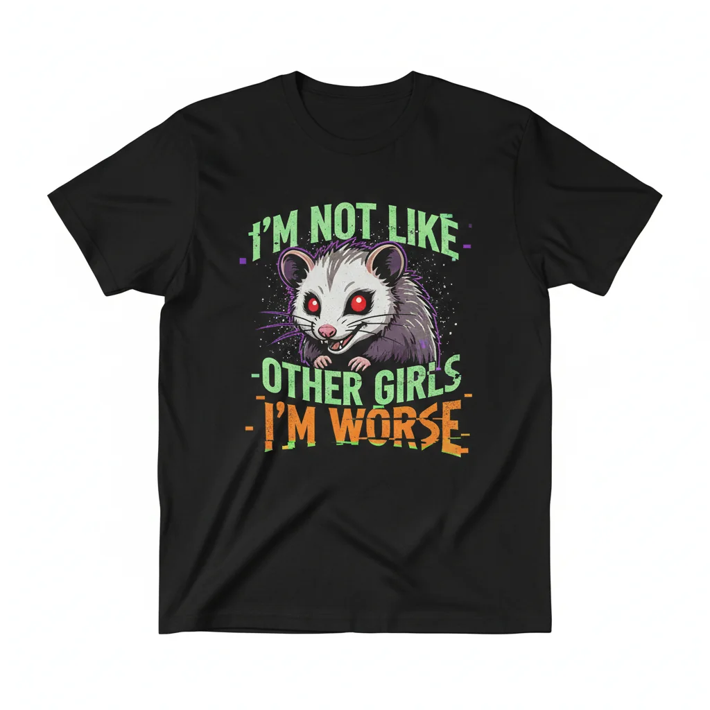 Worse Possum Word Art Essential Tee