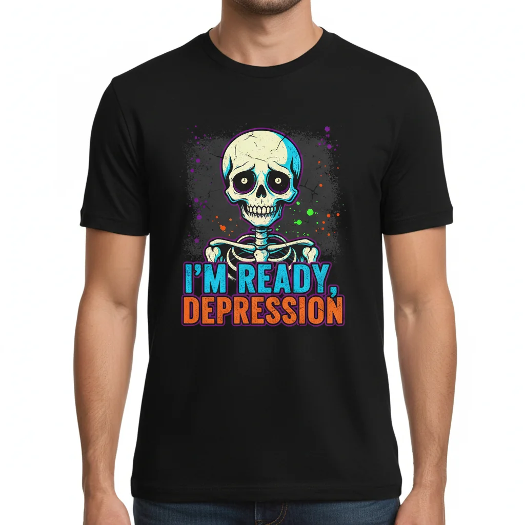 'I'm Ready, Depression' Statement Tee