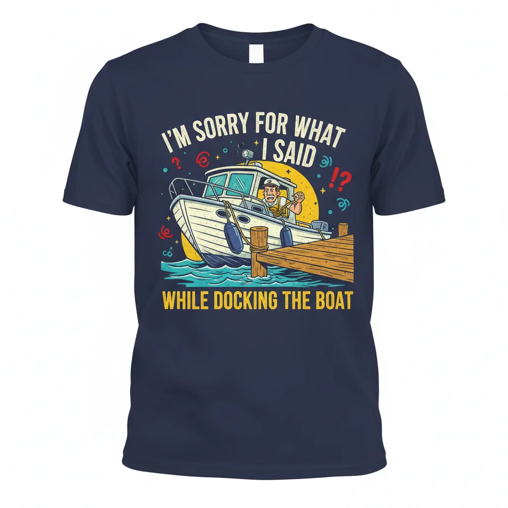 Divertente Scusa Per Aver Detto Cosa Ho Detto Mentre Attraccavo La Barca Maglietta Essenziale