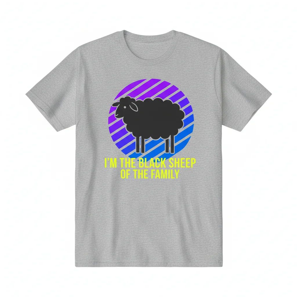 Black Sheep Of The Family Essential T-Shirt – Funny & Unique Graphic Tee