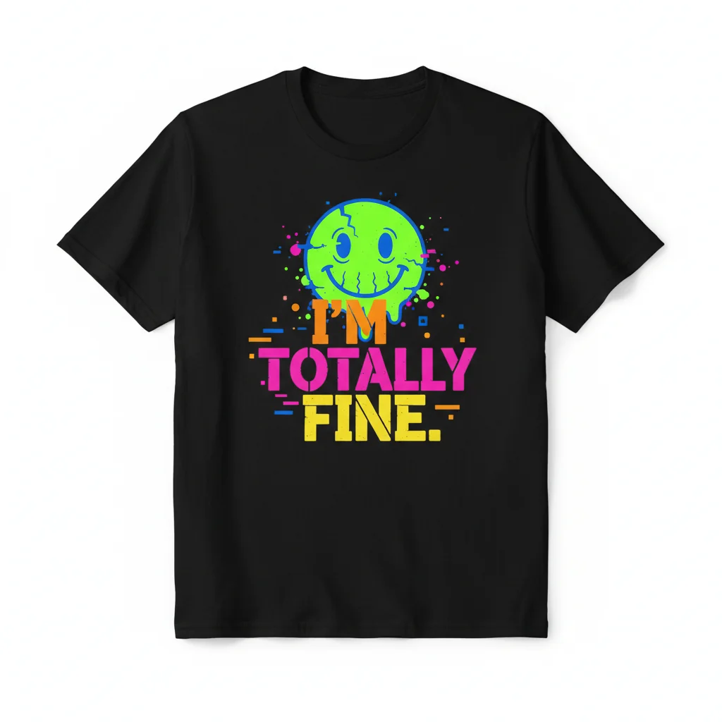 Totally Fine Tee - White Lie Streetwear Essential