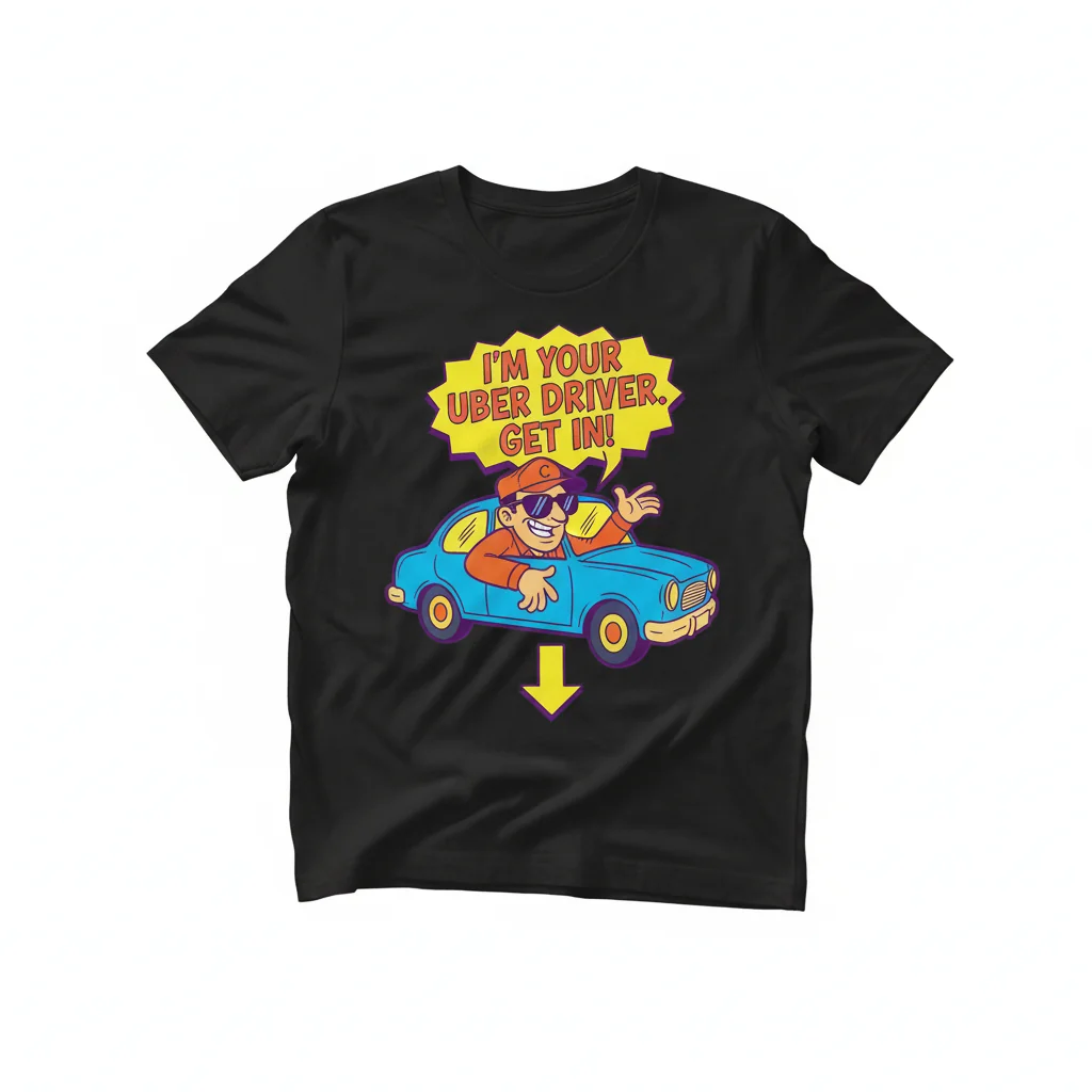 The "I'm Your Uber Driver. Get In!" Classic Tee: Ride in Style & Comfort