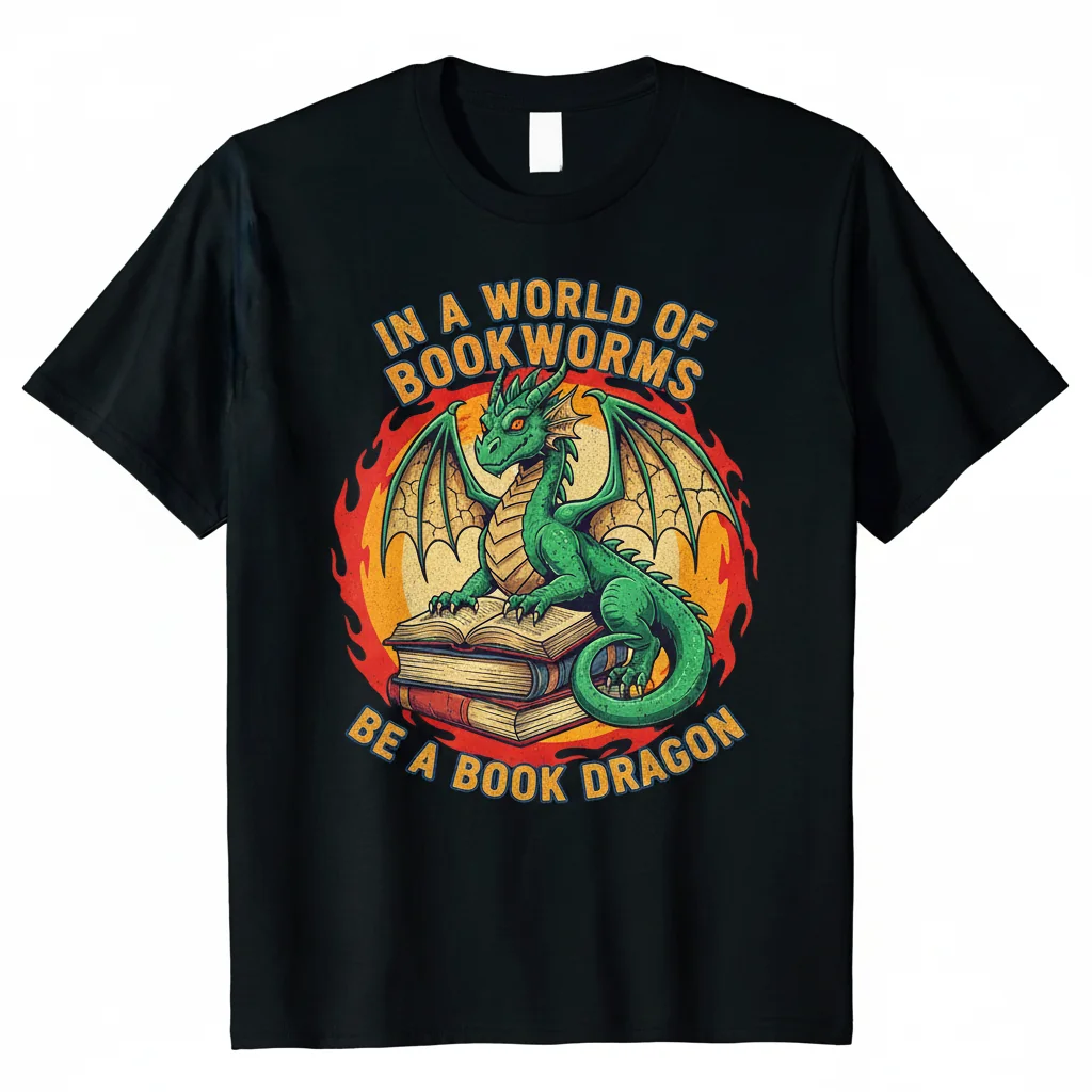 Unleash Your Inner Book Dragon: A Boys' Book Lover Shirt