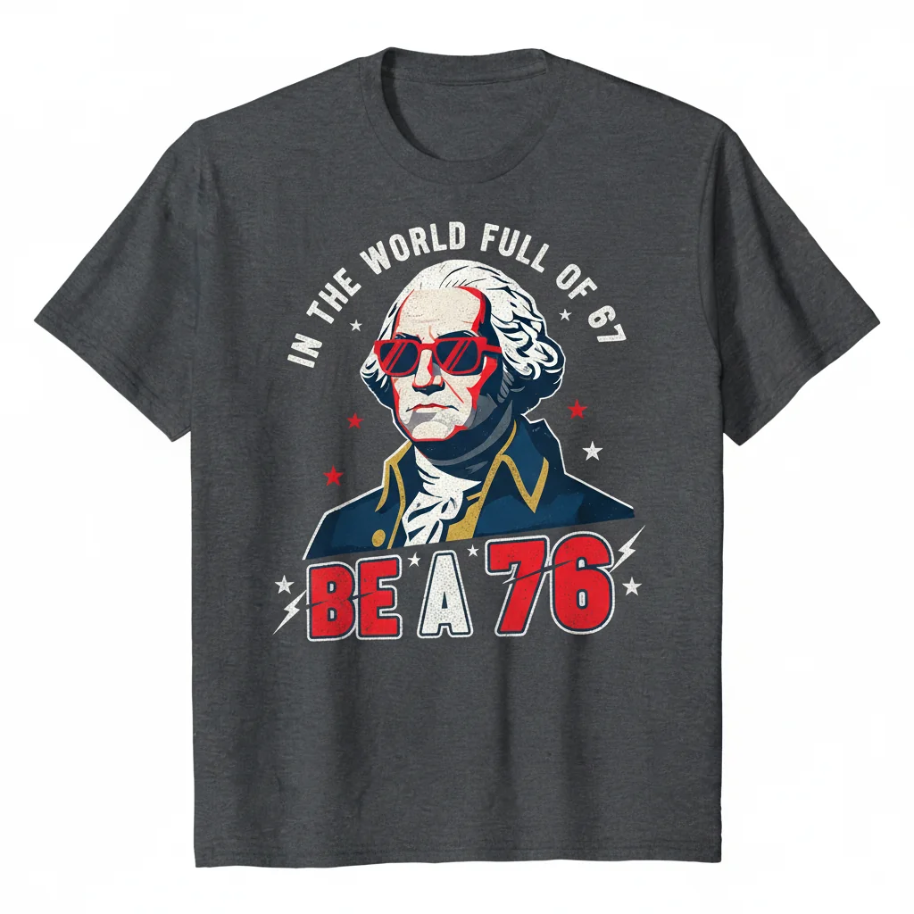 Be A 76 George Washington Meme T-Shirt | Funny History Buff Political Tee