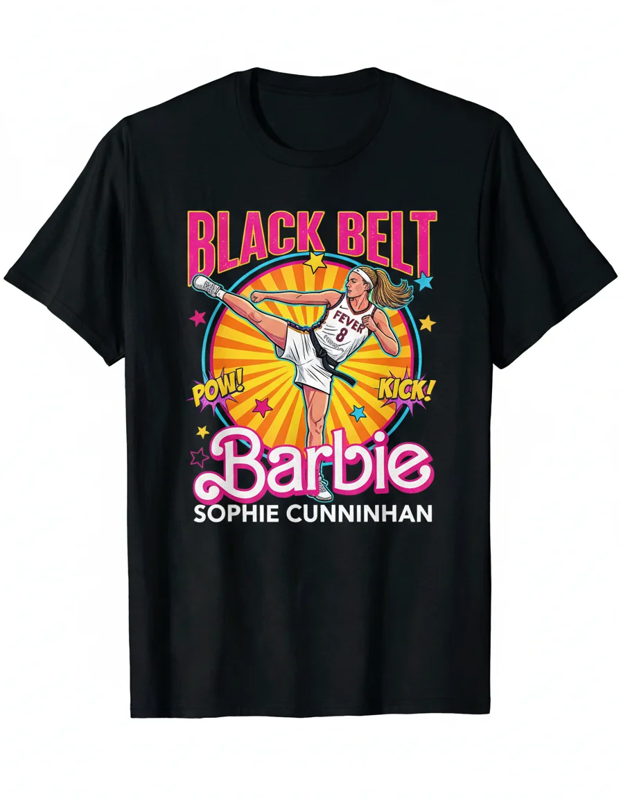 Sophie Cunningham Indiana Fever 'Black Belt Barbie' Signature Shirt