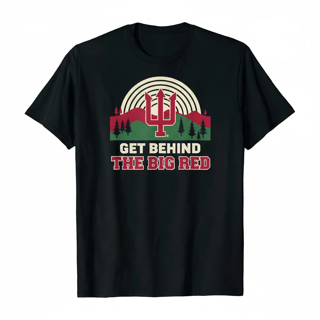 Indiana Hoosiers 'Get Behind The Big Red' T-Shirt | IU Fan Apparel