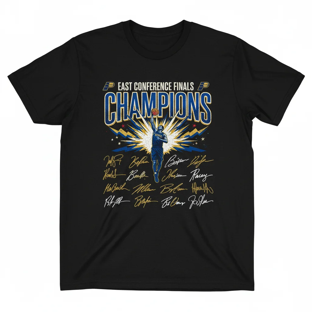 Pacers East Conference Finals Signatures Tee