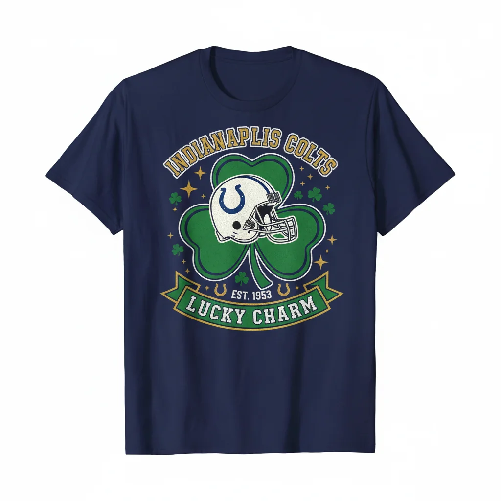 Indianapolis Colts St. Patrick's Day Lucky T-Shirt Est. 1953
