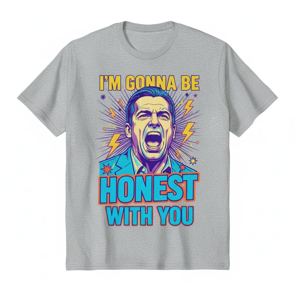 Alex Jones "I'm Gonna Be Honest With You" InfoWars Quote T-Shirt | Premium Ring-Spun Cotton Tee