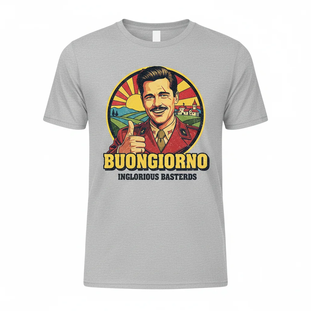 "Buongiorno" Artistic Tee | Inspired by Inglorious Basterds