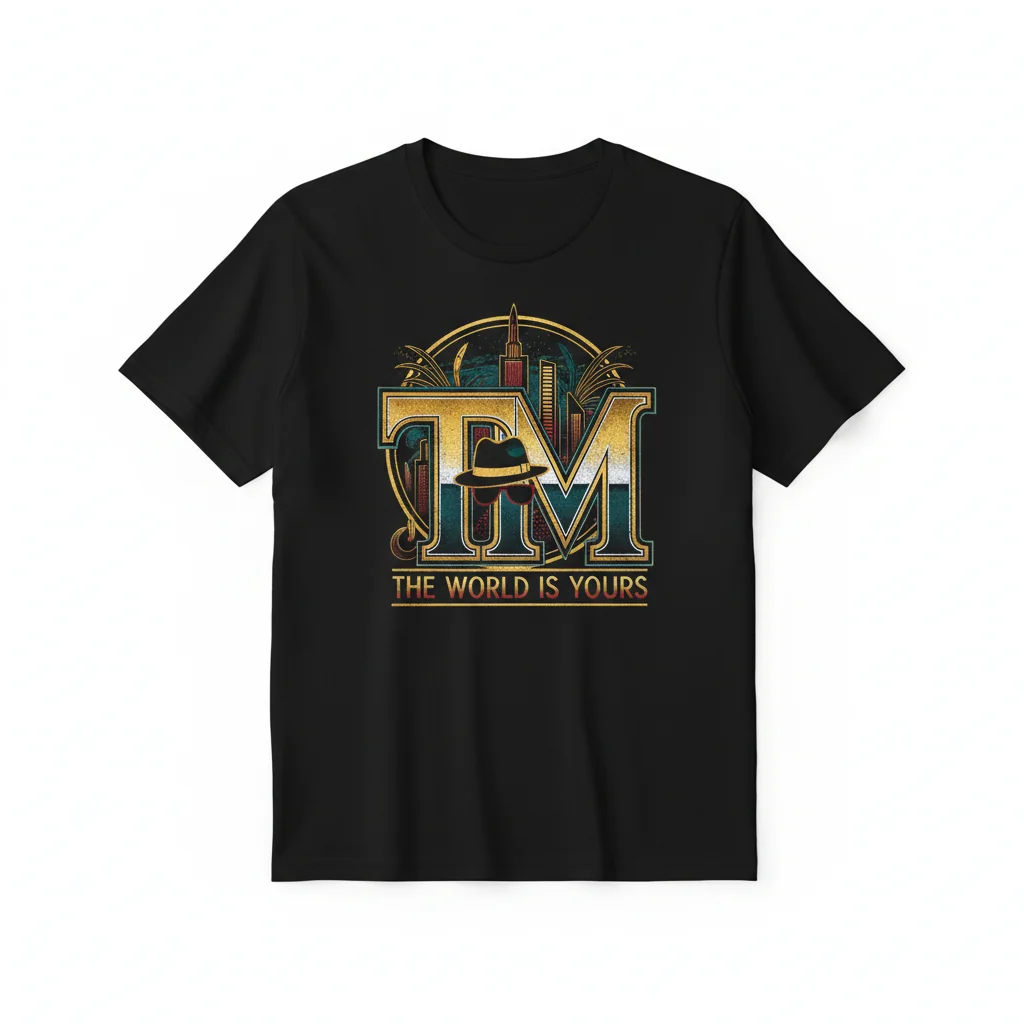 Tony Montana Scarface "TM" Initial Essential T-Shirt - Premium Cotton Tee
