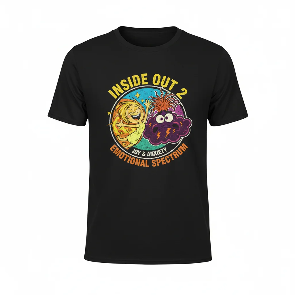Inside Out 2 Joy and Anxiety T-Shirt – Durable, Fade-Resistant & Perfect Fit