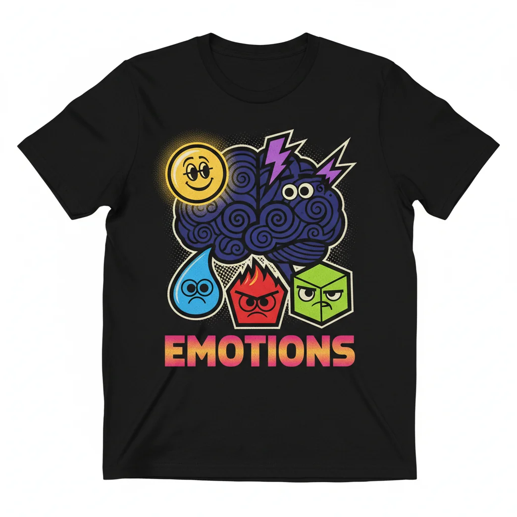 Inside Out Disney Film Shirt - Durable & Vibrant Graphic Tee