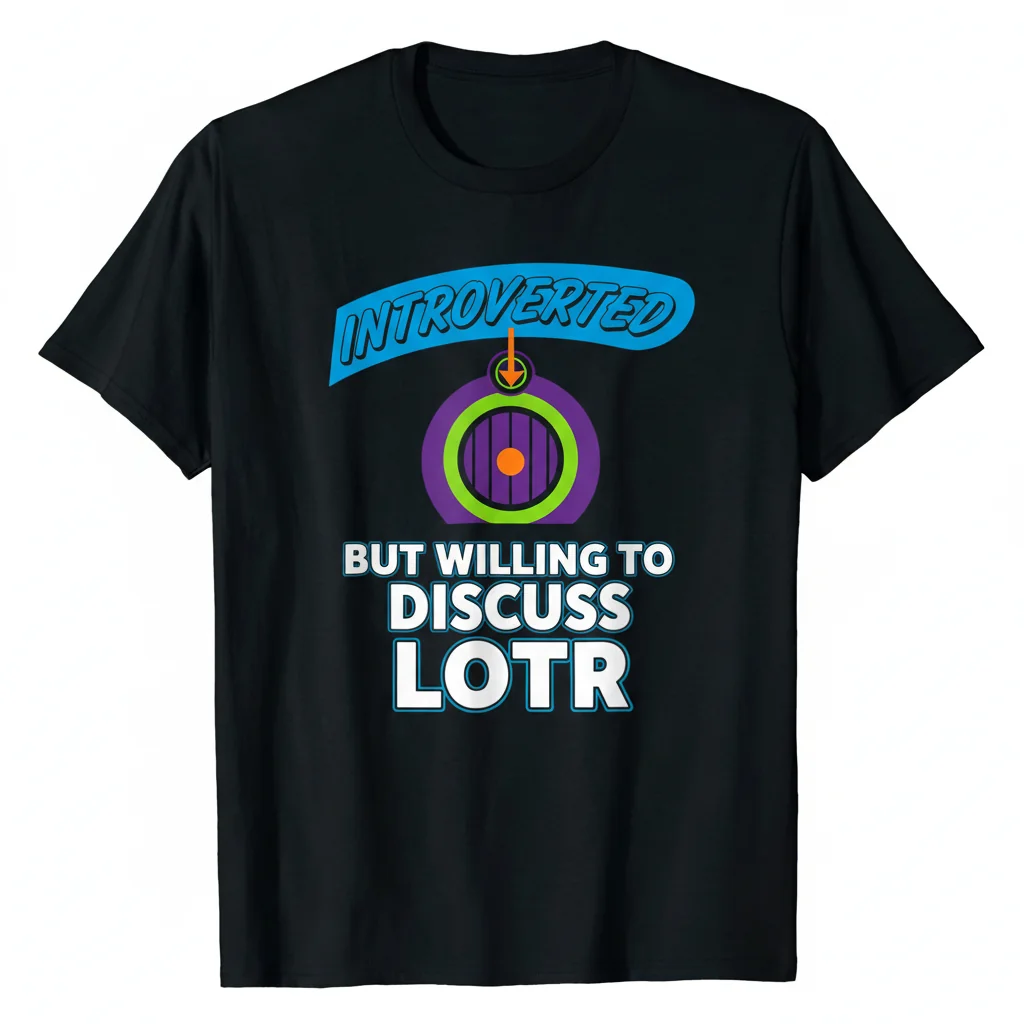 Introverted but Willing to Discuss LOTR Tee | Premium Fantasy Apparel