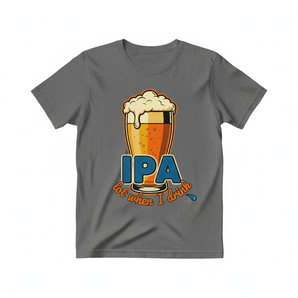 "IPA Lot When I Drink" Funny Beer T-Shirt | Premium Quality & Unisex Fit