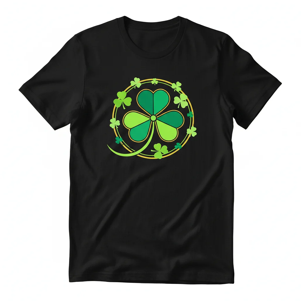 Camiseta Esencial "IRISH TREBOL": Durabilidad y Estilo Sin Esfuerzo