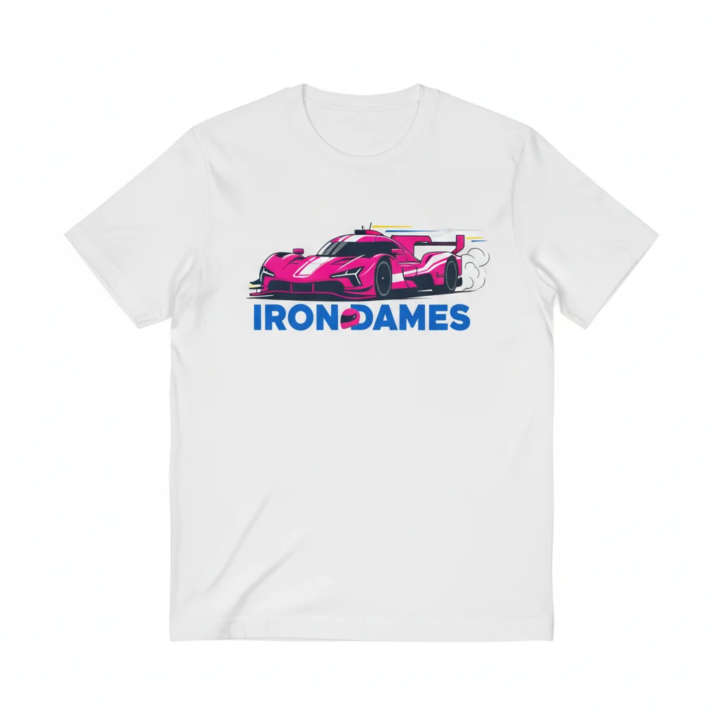 Iron Dames Motorsport Pink Sports Car Essential Tee